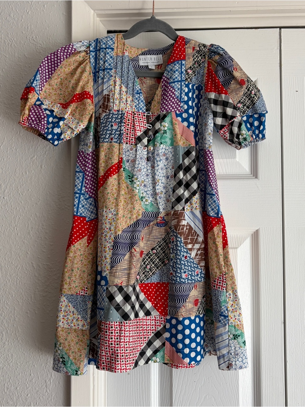 HUNTER BELL Girls Patchwork Print Kids Dress